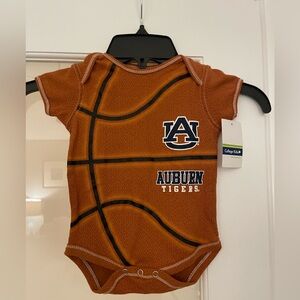 Auburn Tigers BASKETBALL Creeper Bodysuit Baby BROWN 6 MONTHS NEW